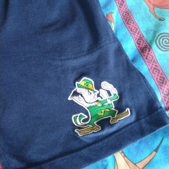 Vintage Starter Notre Dame Fighting Irish Shorts Small